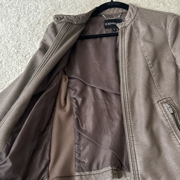 Express Faux Leather Moto Jacket - Picture 3 of 4